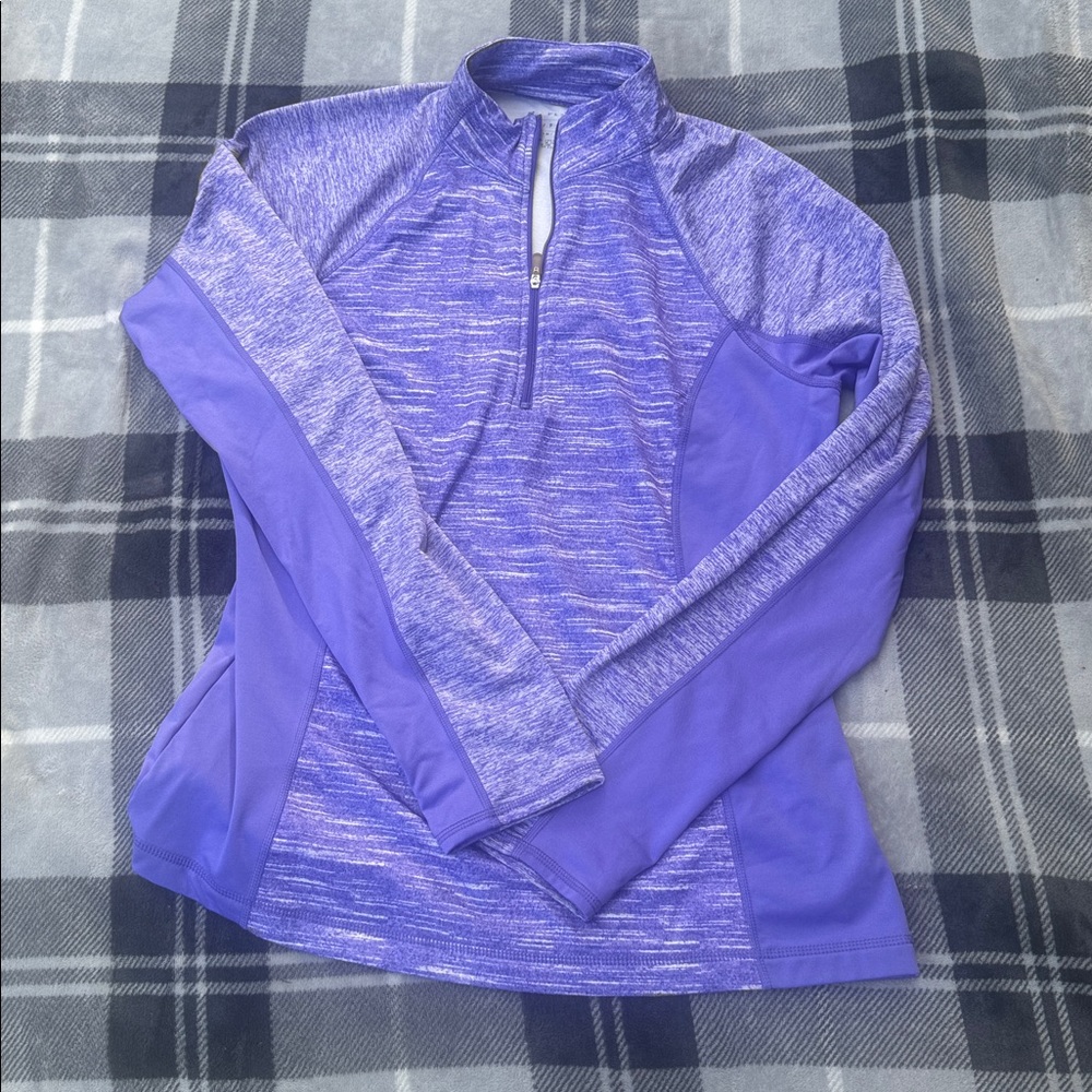 Vibrant Purple Quarter-Zip Top